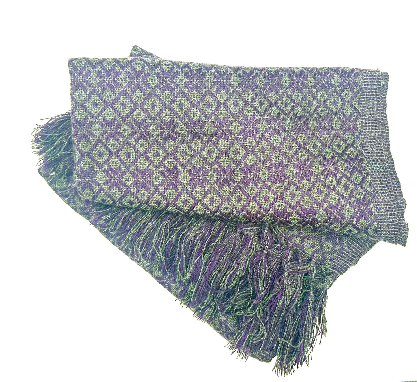 Diamond Pattern Classic Artisanal Mexican Rebozo Shawl (195cmx67cm)