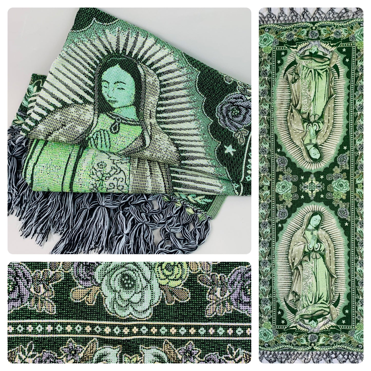 Frida/Maria Mexican Fashion Rebozo Shawl (200cm x 72cm)