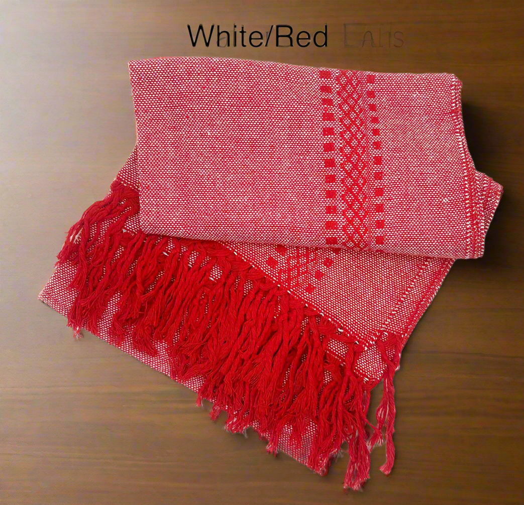 Oaxaca 2.2m (7ft 2in) 100% Cotton Mexican Rebozo (220cm x 58cm)