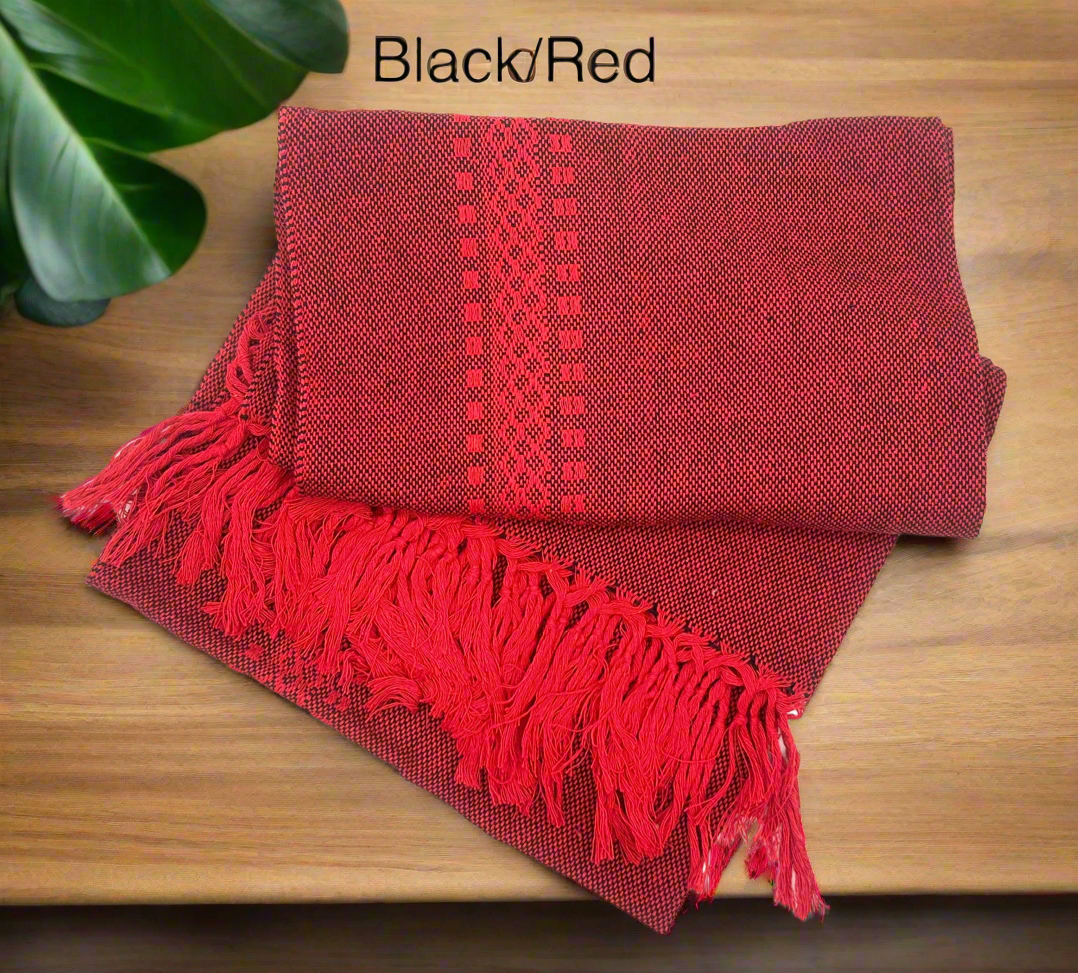 Oaxaca 2.2m (7ft 2in) 100% Cotton Mexican Rebozo (220cm x 58cm)