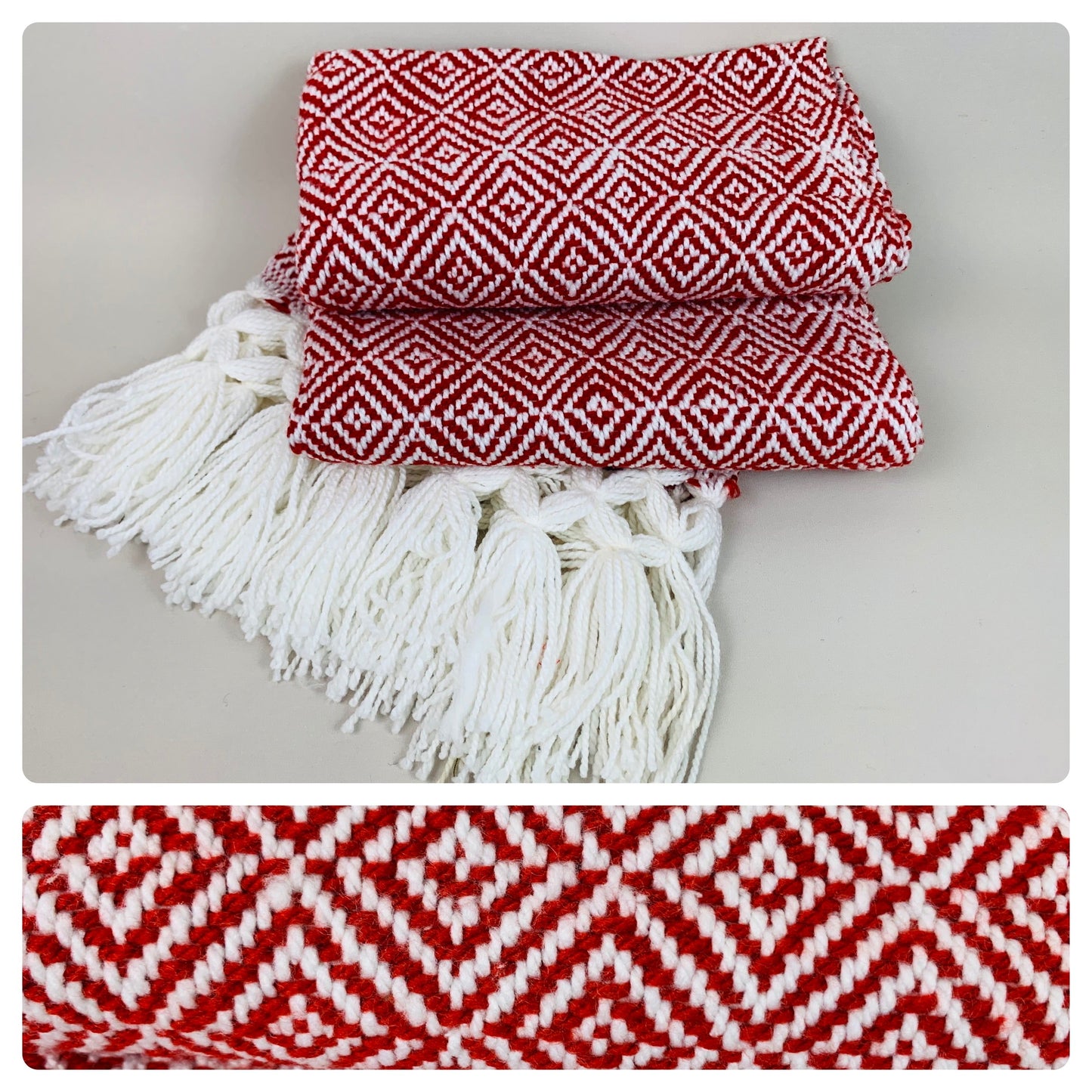 Super Cosy Unisex Mexican Artisan Made Fashion Rebozo Shawl (160cmx62cm)