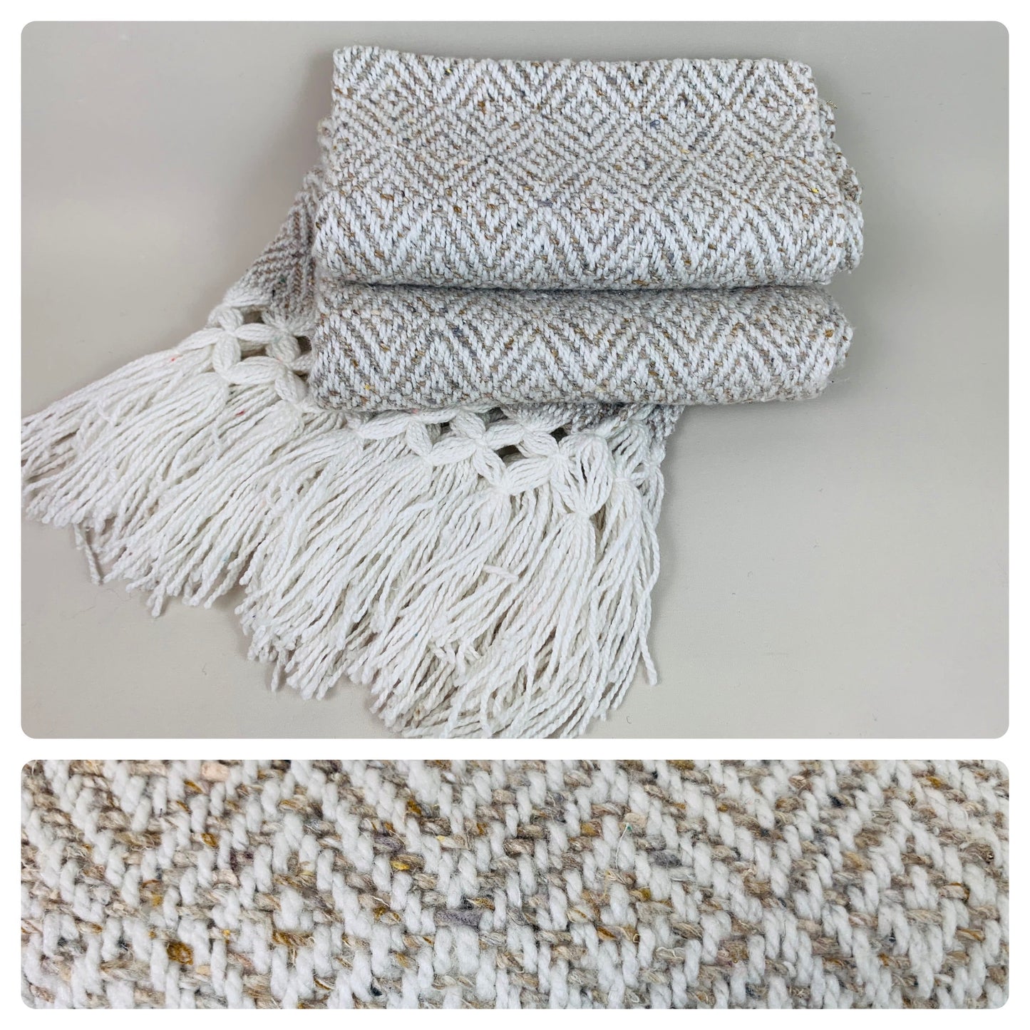 Super Cosy Unisex Mexican Artisan Made Fashion Rebozo Shawl (160cmx62cm)