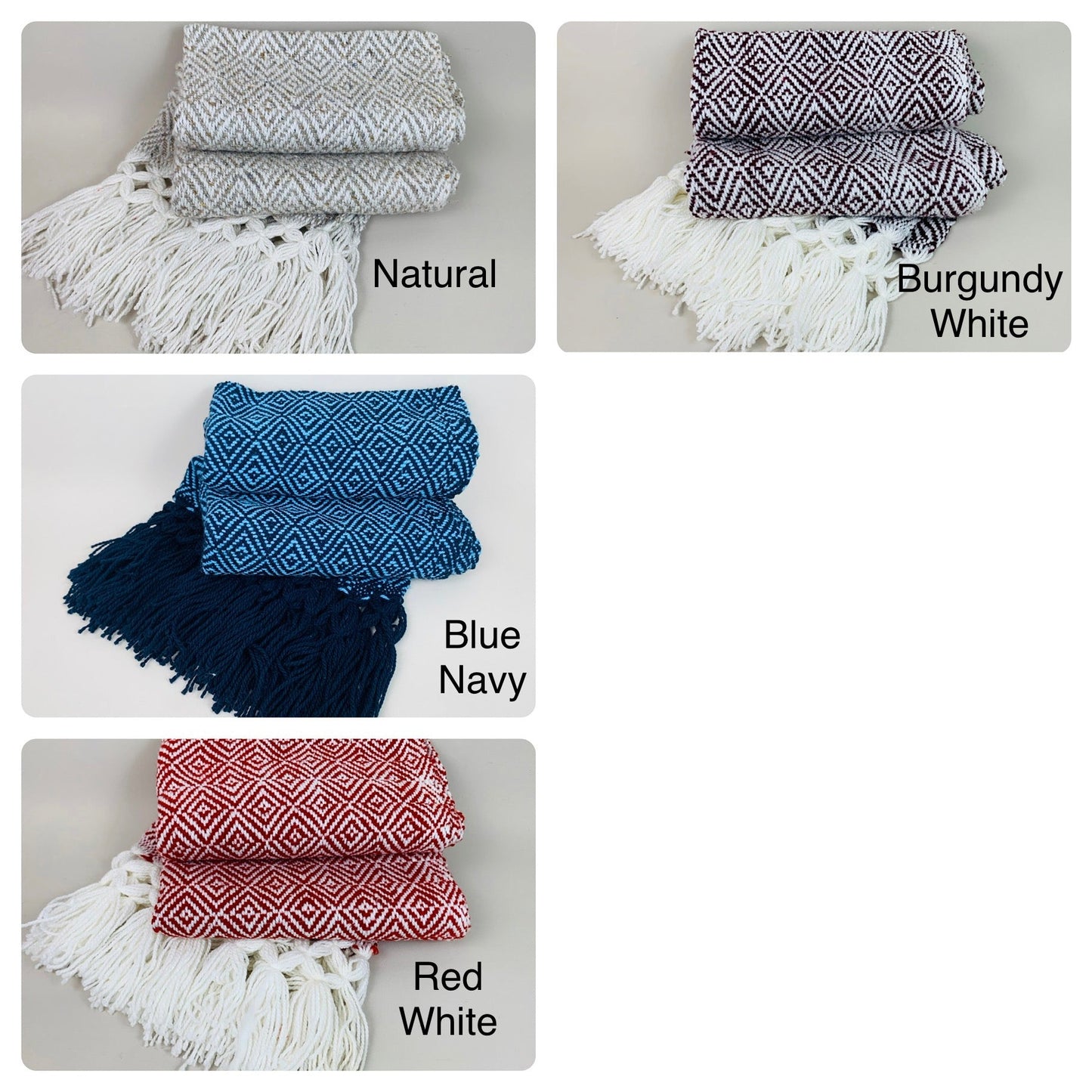 Super Cosy Unisex Mexican Artisan Made Fashion Rebozo Shawl (160cmx62cm)