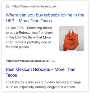 Nummer eins in Großbritannien für authentische mexikanische Rebozos !!!