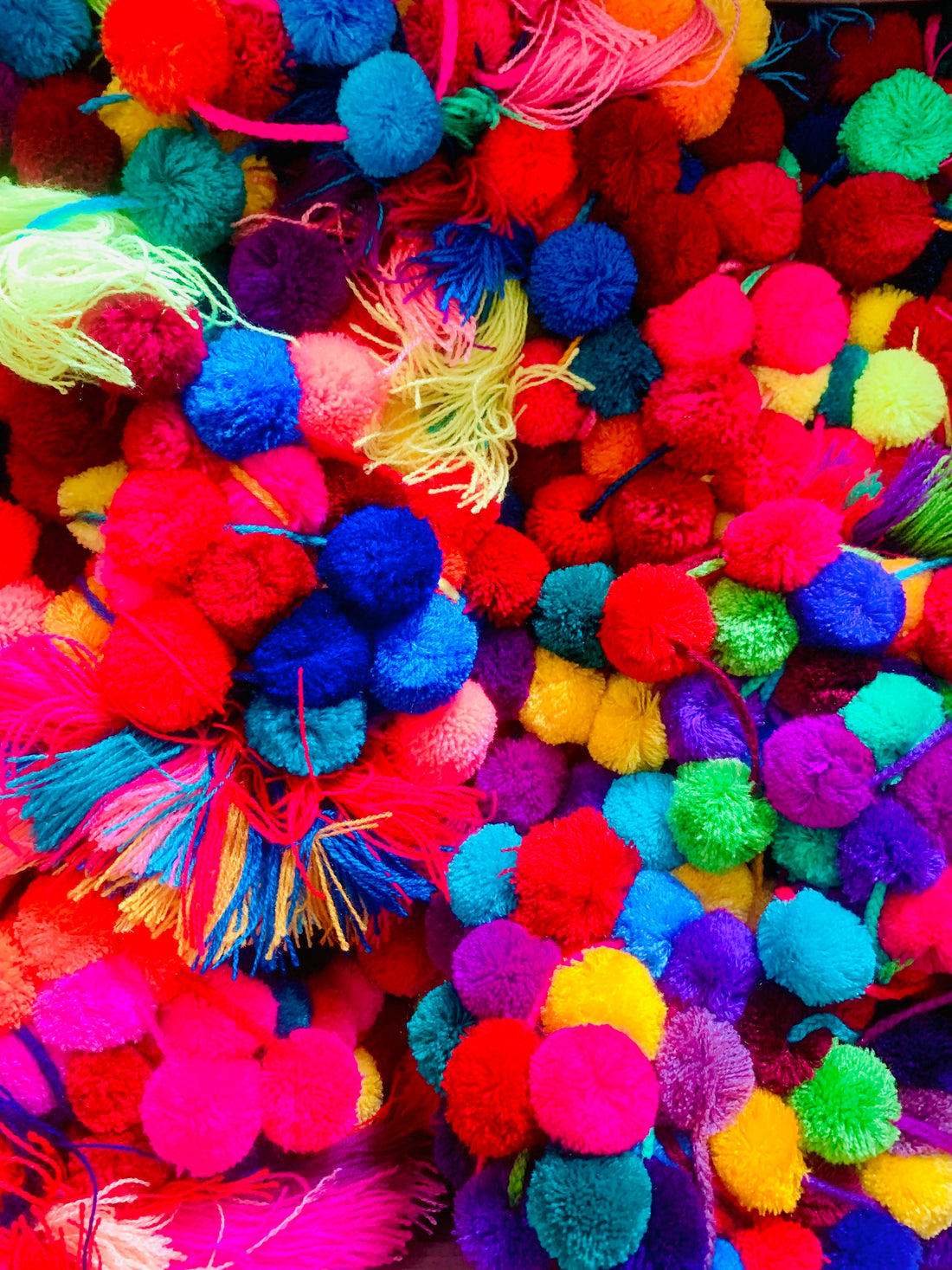 Muliticolour Pompom Strings BACK IN STOCK 😁😁😁