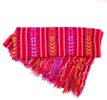 Chal de rebozo mexicano artesanal multicolor con diseño de flecha de 1,9 m (6 pies 3 pulgadas) (190 cm x 85 cm)