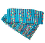 1.9m (6ft 3in) Arrow Design Multi Coloured Artisanal Mexican Rebozo Shawl (190cmx85cm)