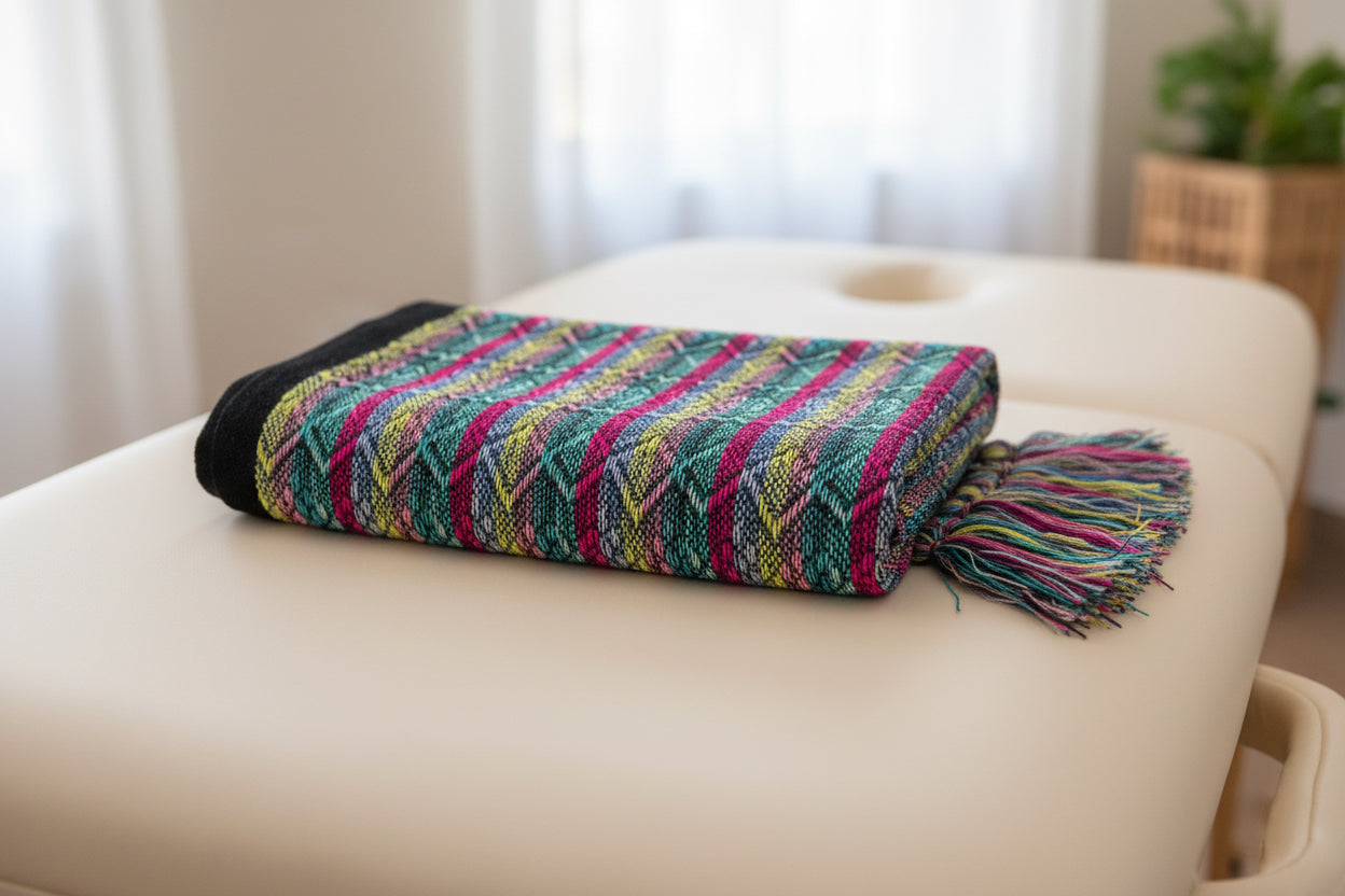 1.9m “Ritmo” Striped Synthetic Mexican Birth Rebozo (6ft 3in)