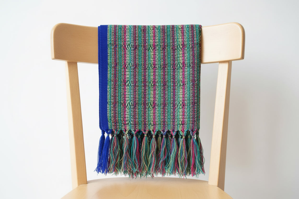 1.9m “Ritmo” Striped Synthetic Mexican Birth Rebozo (6ft 3in)