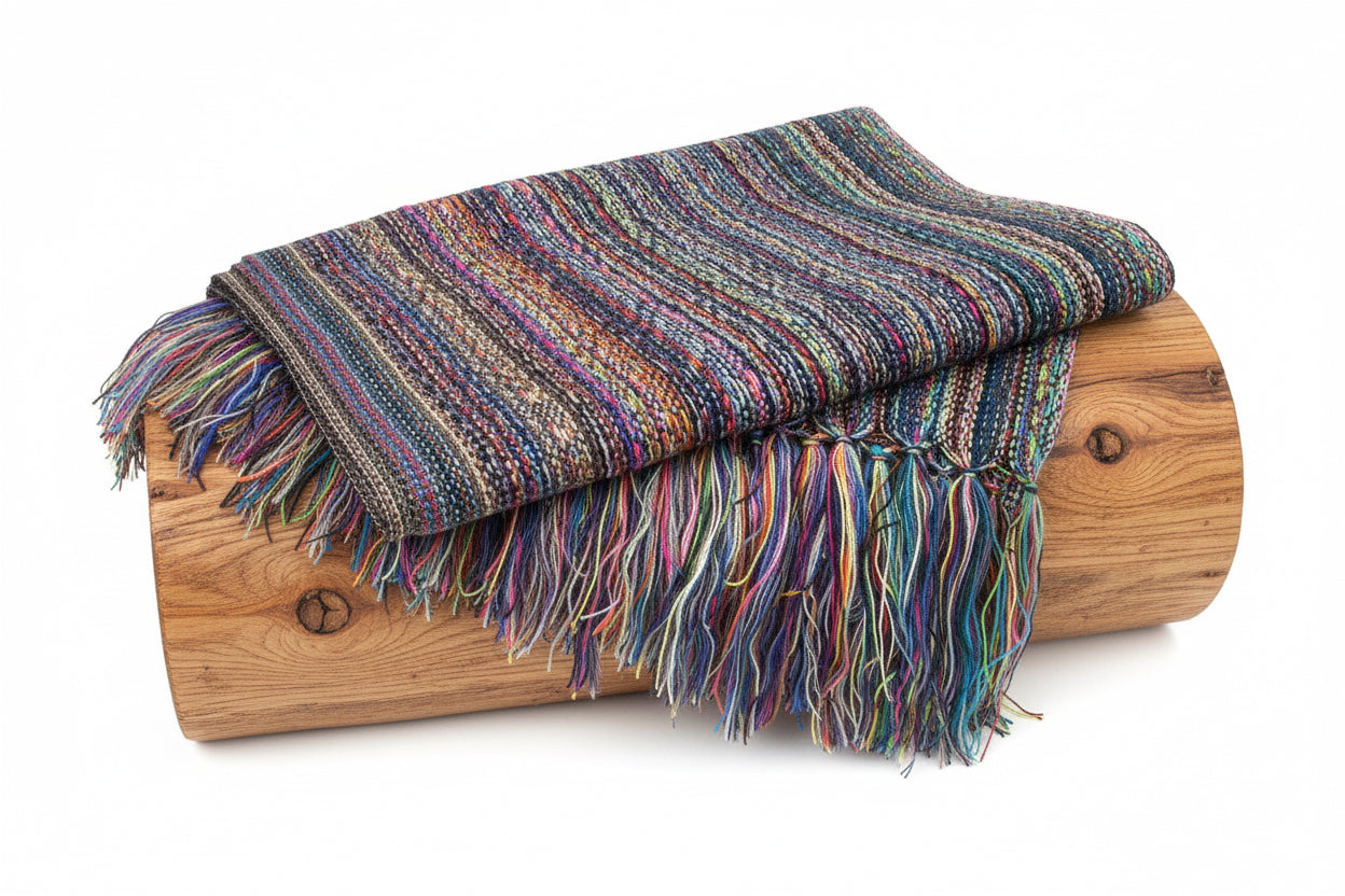 1.9m “Ritmo” Striped Synthetic Mexican Birth Rebozo (6ft 3in)
