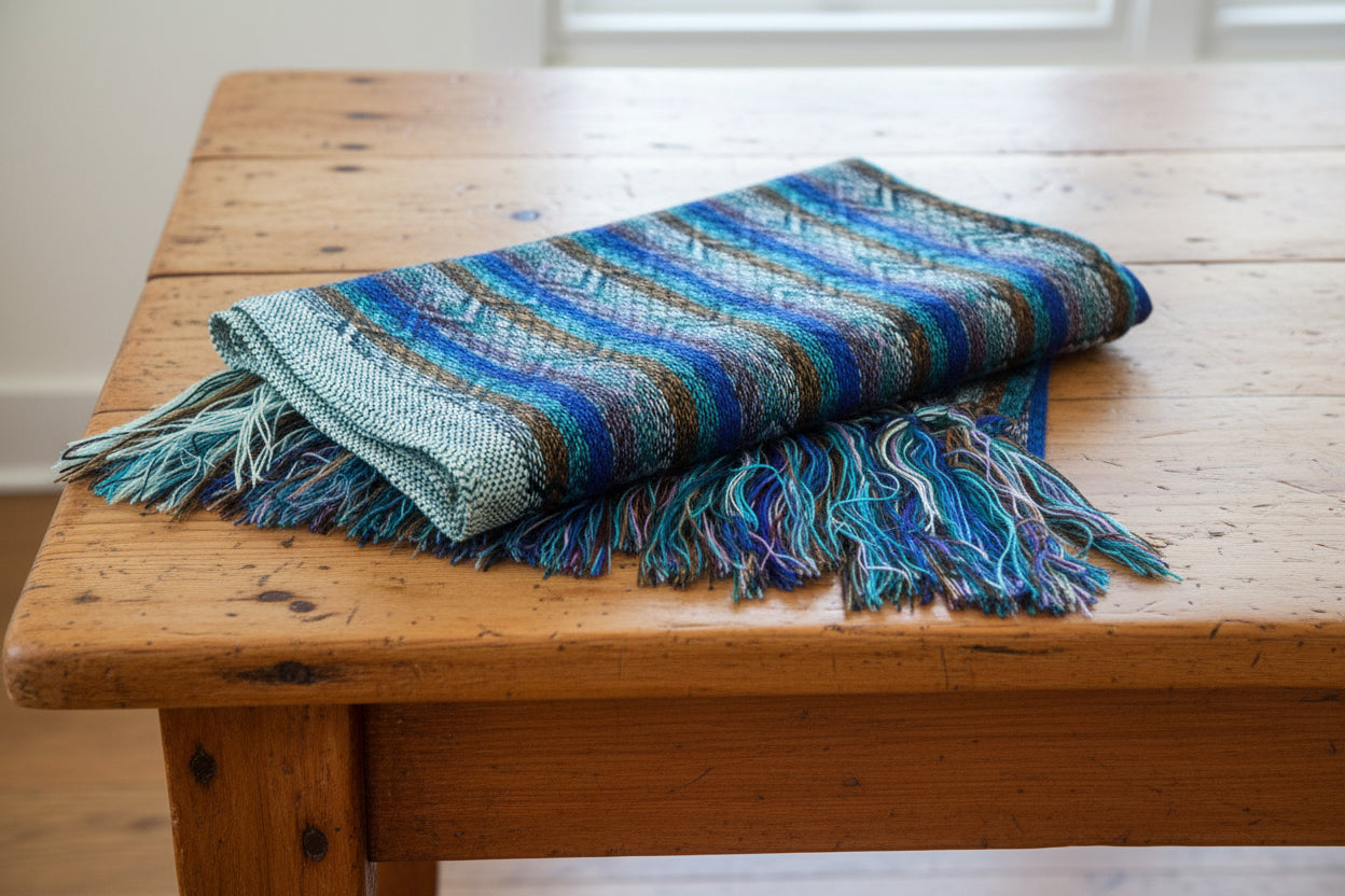 1.9m “Ritmo” Striped Synthetic Mexican Birth Rebozo (6ft 3in)