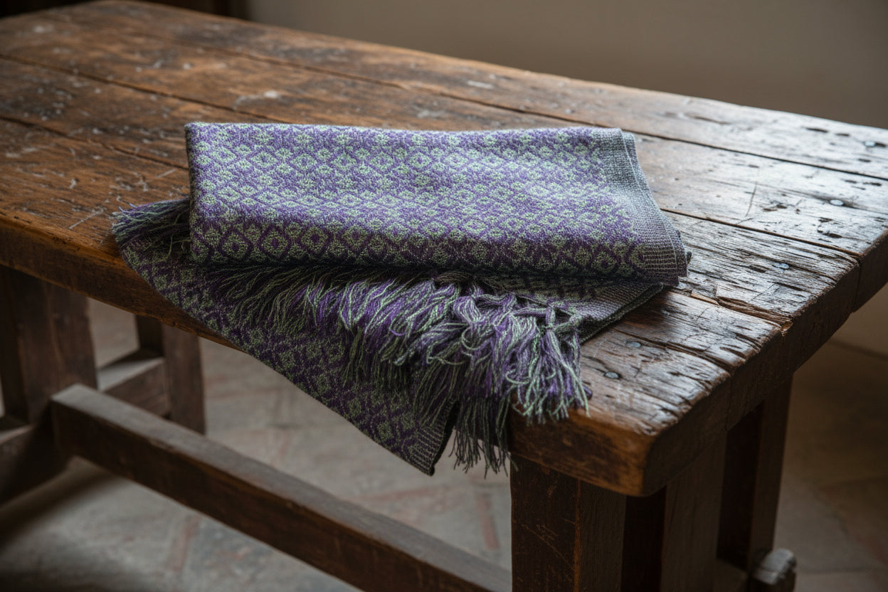 1.9m “Ritmo” Synthetic Mexican Birth Rebozo (6ft 3in) - Diamond Pattern