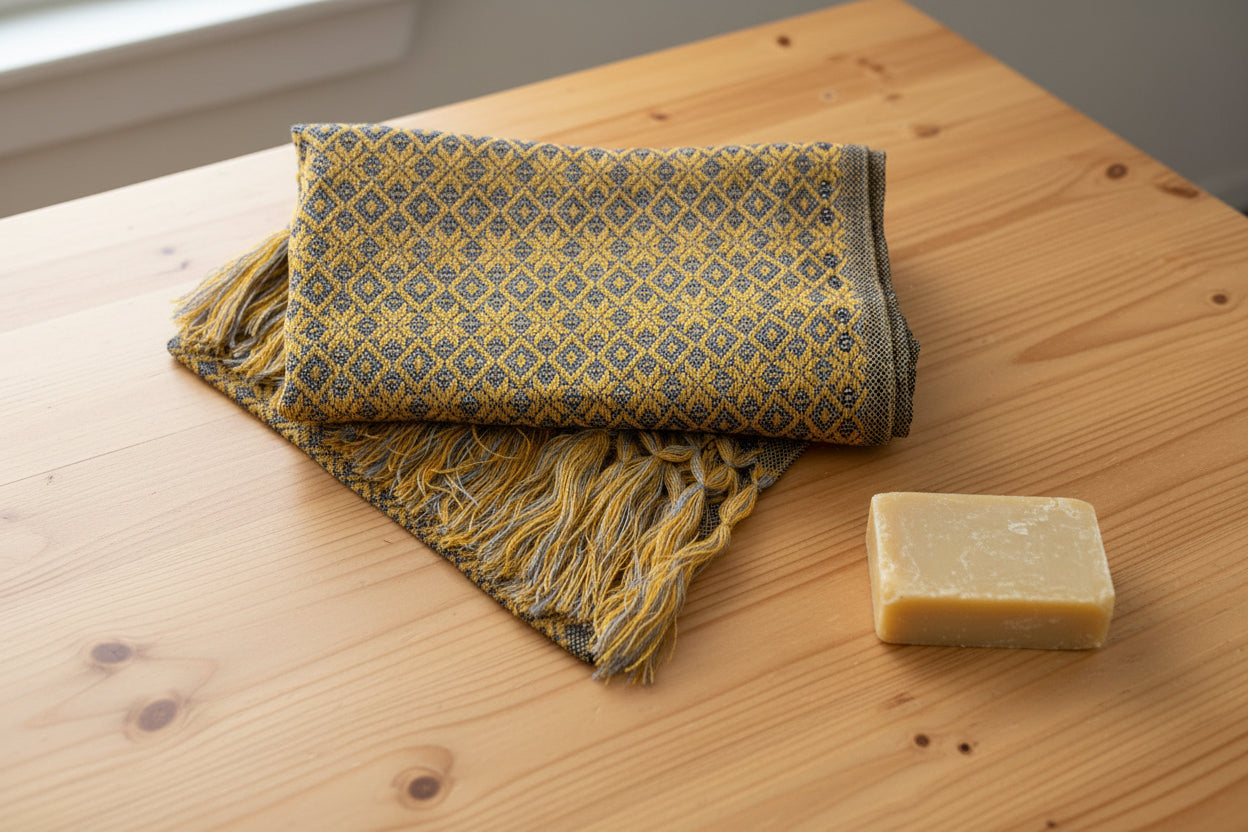 1.9m “Ritmo” Synthetic Mexican Birth Rebozo (6ft 3in) - Diamond Pattern