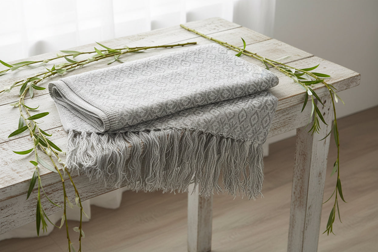 1.9m “Ritmo” Synthetic Mexican Birth Rebozo (6ft 3in) - Diamond Pattern