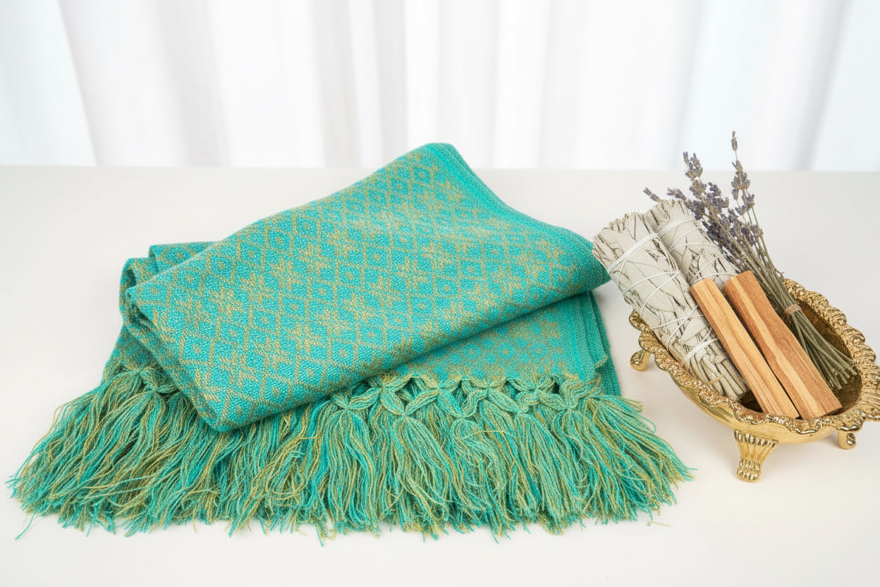 1.9m “Ritmo” Synthetic Mexican Birth Rebozo (6ft 3in) - Diamond Pattern