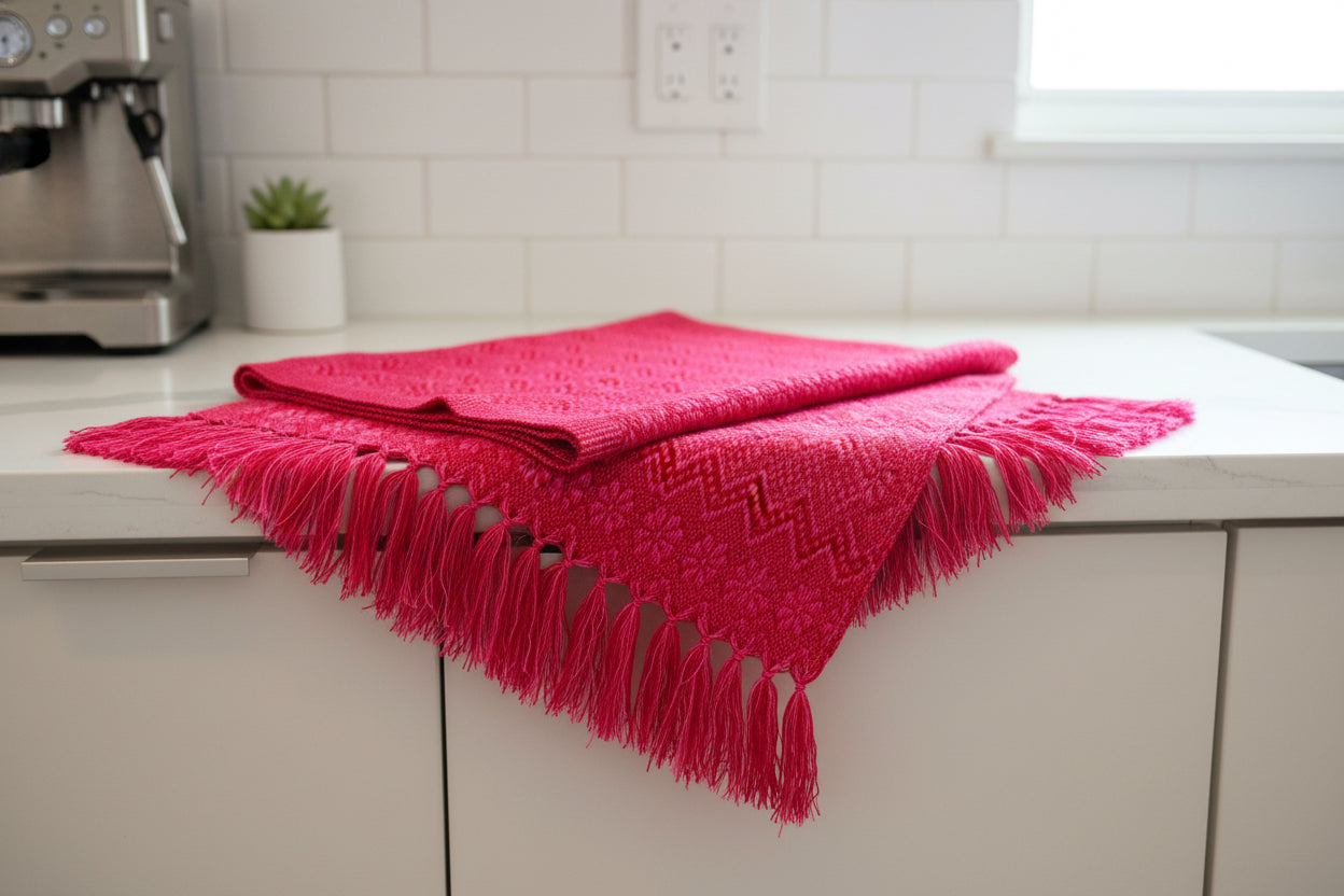 1.9m “Ritmo” Synthetic Mexican Birth Rebozo (6ft 3in) - ZigZag Pattern