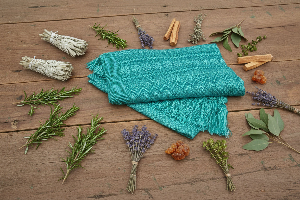 1.9m “Ritmo” Synthetic Mexican Birth Rebozo (6ft 3in) - ZigZag Pattern