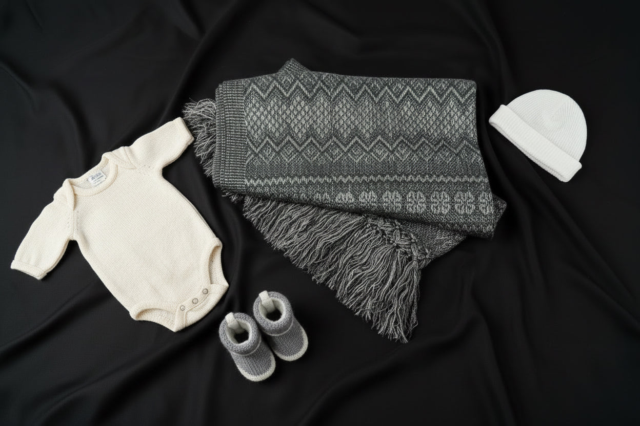 1.9m “Ritmo” Synthetic Mexican Birth Rebozo (6ft 3in) - ZigZag Pattern