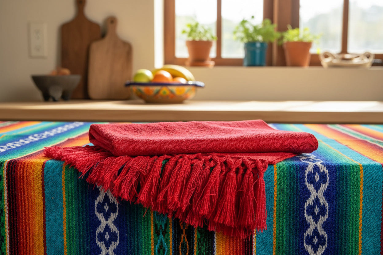 1.9m “Ritmo” Synthetic Mexican Birth Rebozo (6ft 3in) - ZigZag Pattern