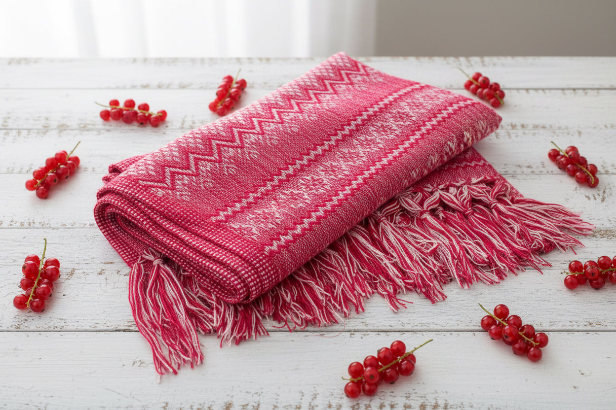 1.9m “Ritmo” Synthetic Mexican Birth Rebozo (6ft 3in) - ZigZag Pattern