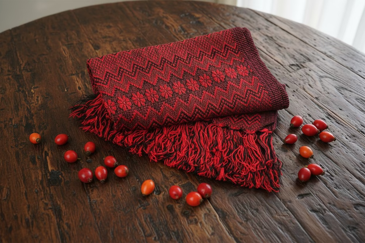 1.9m “Ritmo” Synthetic Mexican Birth Rebozo (6ft 3in) - ZigZag Pattern