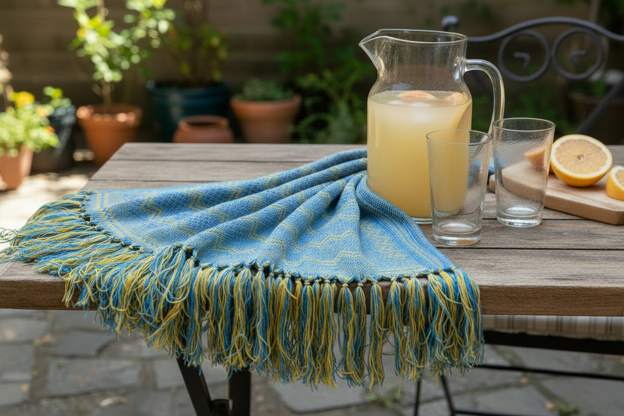 1.9m “Ritmo” Synthetic Mexican Birth Rebozo (6ft 3in) - ZigZag Pattern