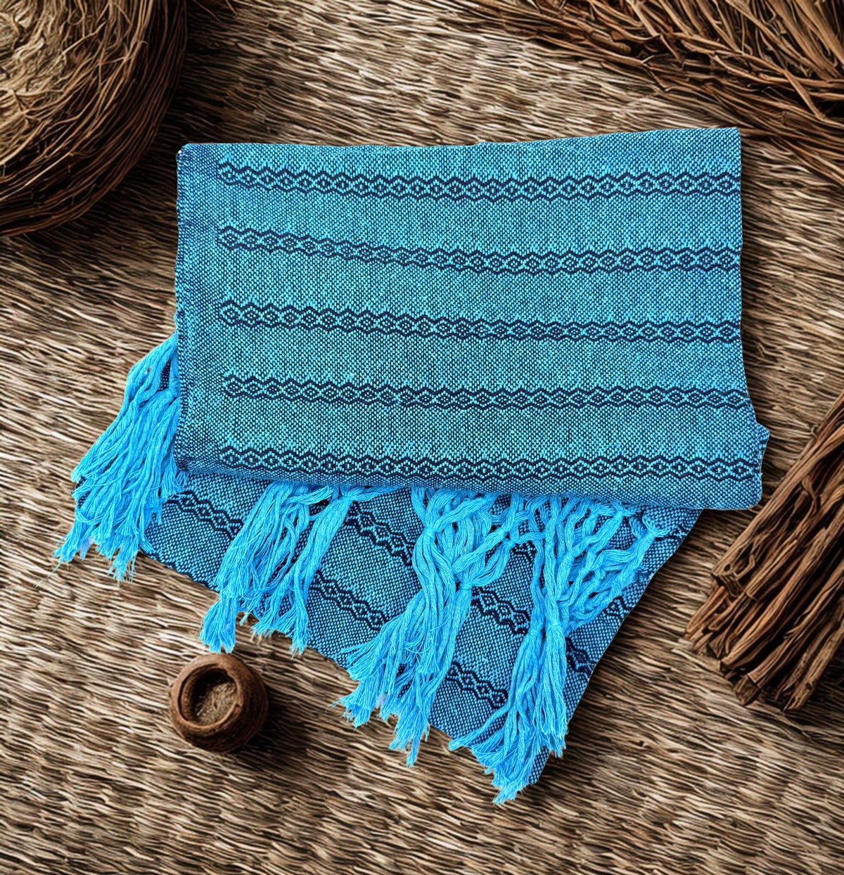 2.0m “Herencia” Cotton Mexican Birth Rebozo (6ft 6in)