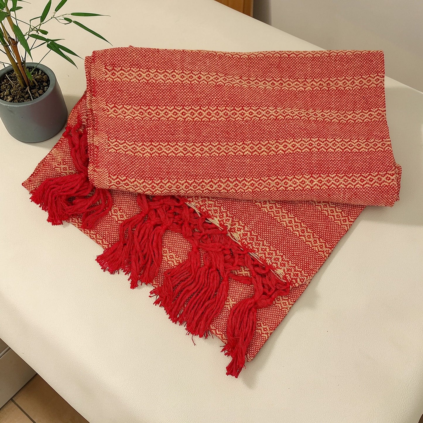 2.0m “Herencia” Cotton Mexican Birth Rebozo (6ft 6in)