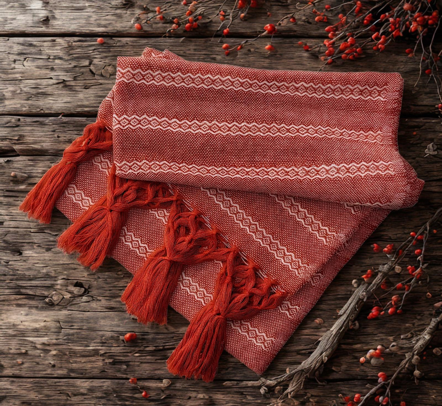 2.0m “Herencia” Cotton Mexican Birth Rebozo (6ft 6in)
