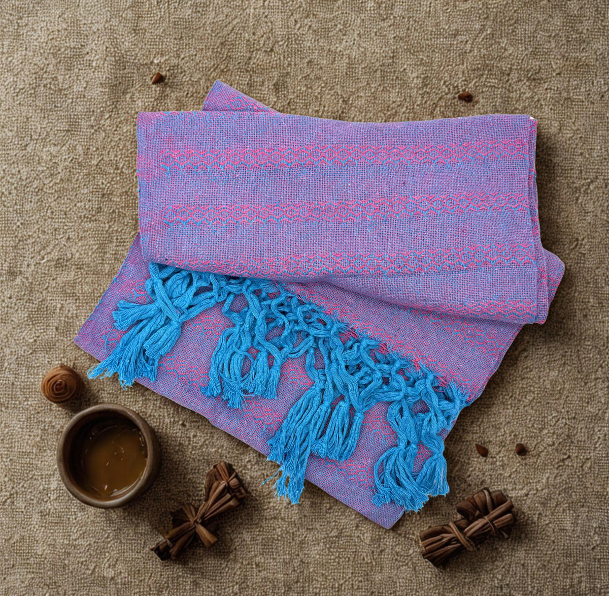 2.0m “Herencia” Cotton Mexican Birth Rebozo (6ft 6in)