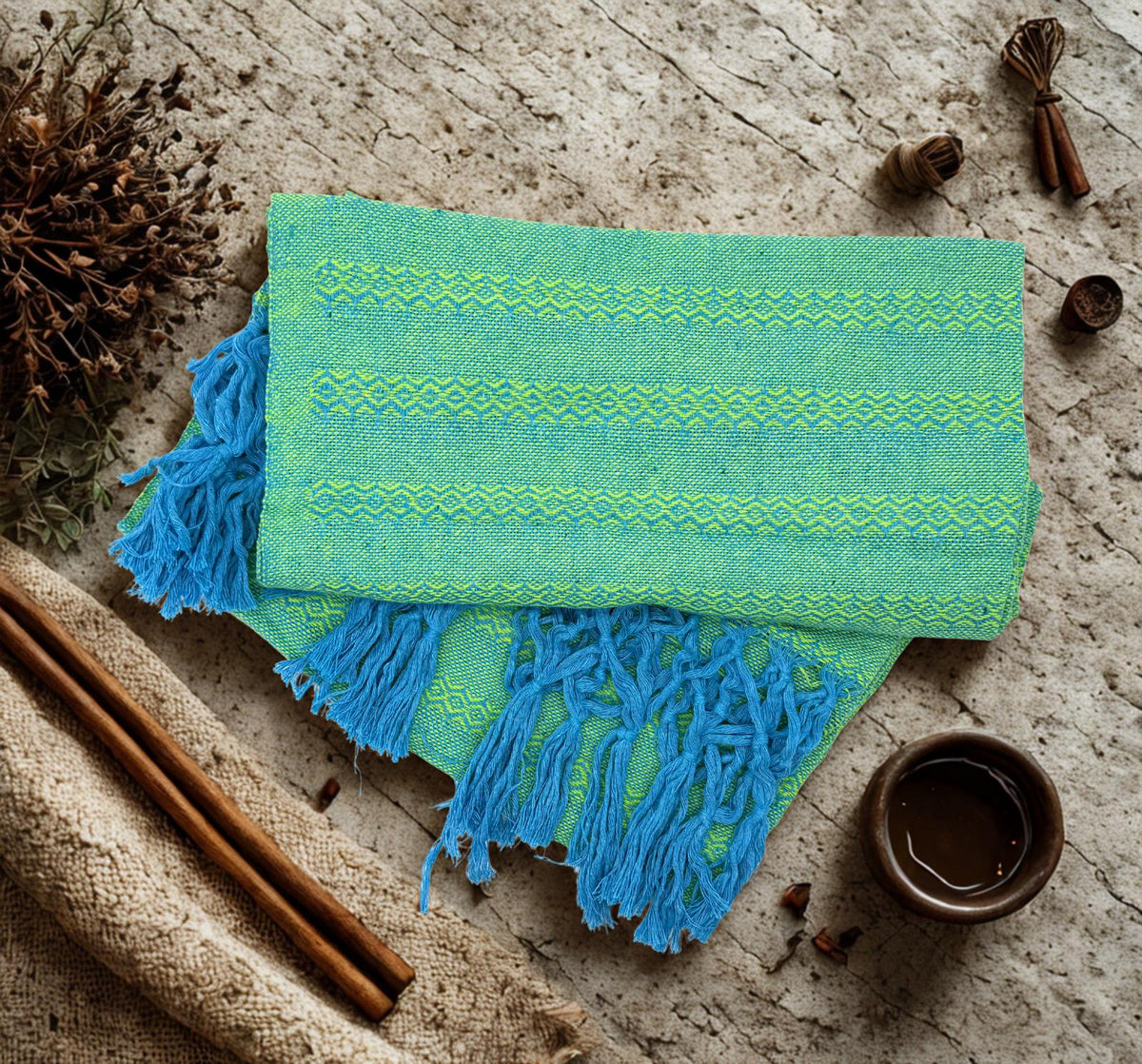 2.0m “Herencia” Cotton Mexican Birth Rebozo (6ft 6in)