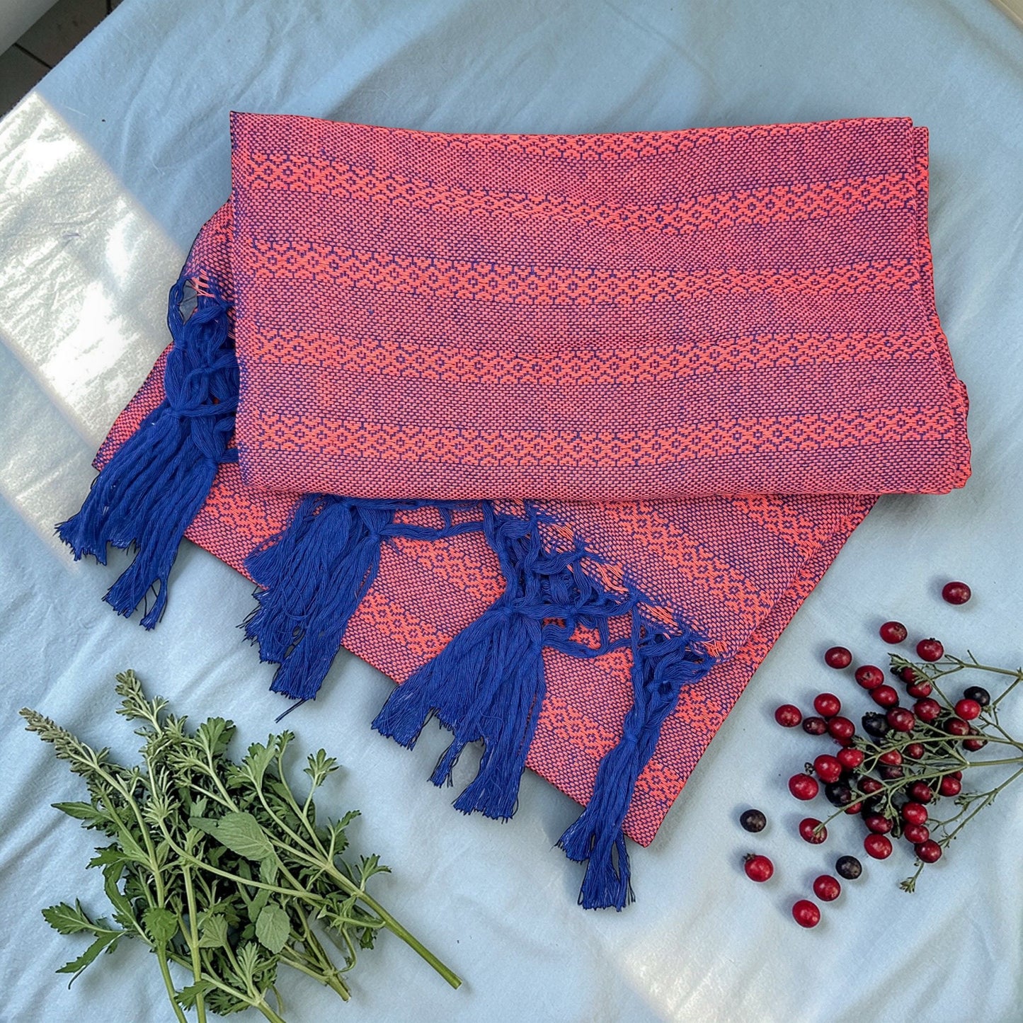 2.0m “Herencia” Cotton Mexican Birth Rebozo (6ft 6in)