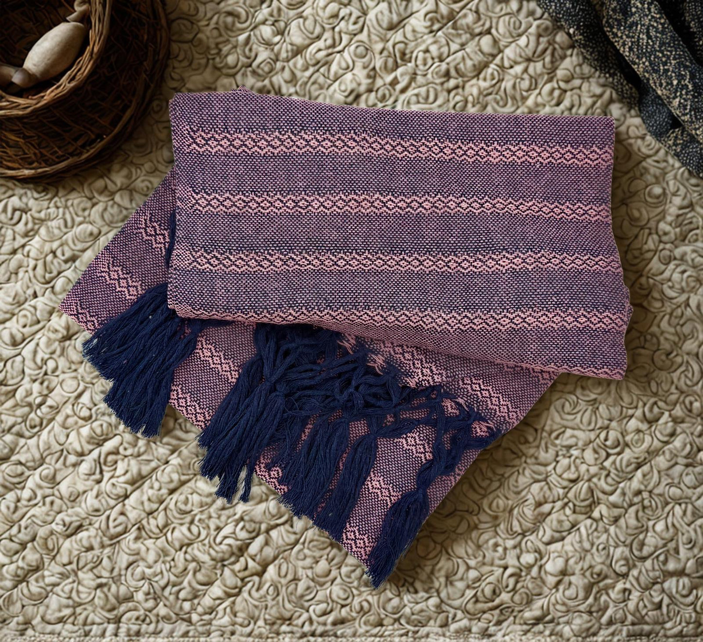 2.0m “Herencia” Cotton Mexican Birth Rebozo (6ft 6in)