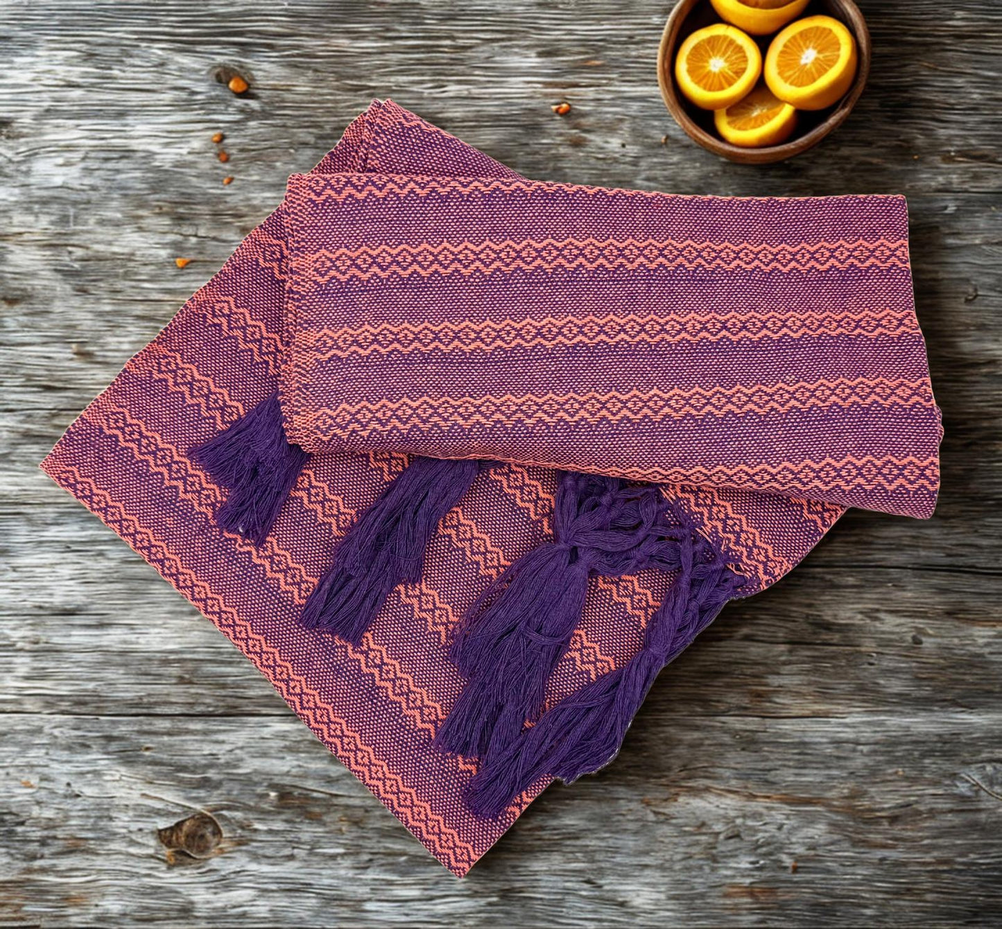2.0m “Herencia” Cotton Mexican Birth Rebozo (6ft 6in)