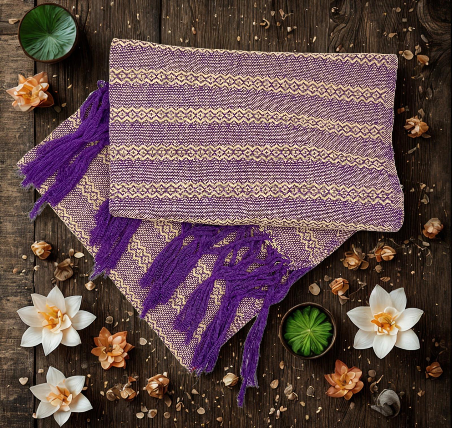 2.0m “Herencia” Cotton Mexican Birth Rebozo (6ft 6in)