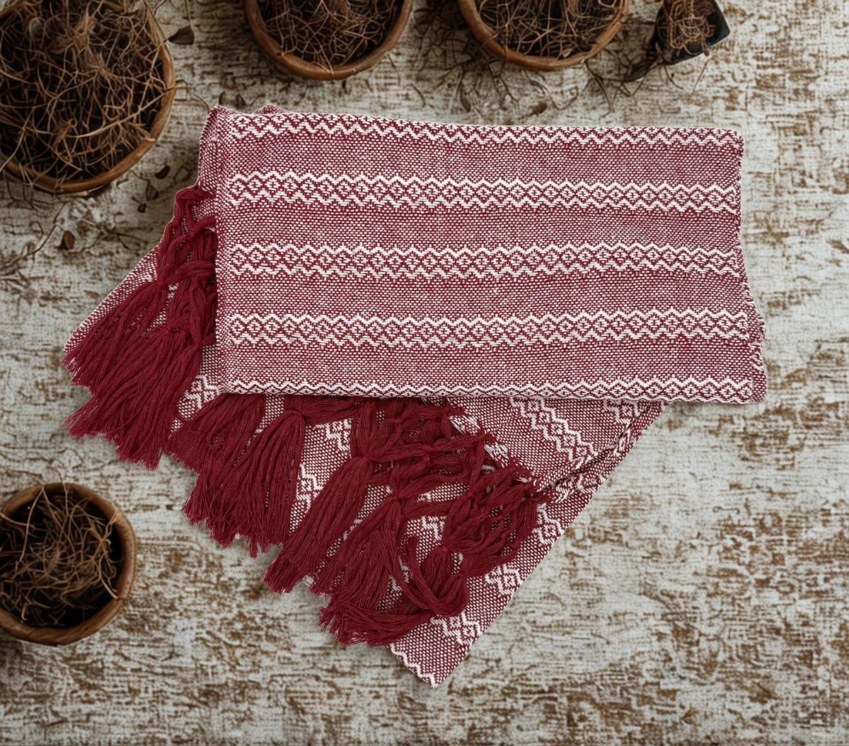 2.0m “Herencia” Cotton Mexican Birth Rebozo (6ft 6in)