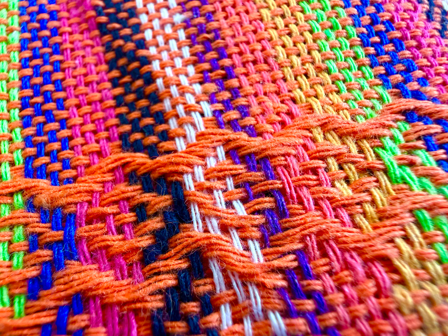 2.0m “Herencia” Striped Cotton Mexican Birth Rebozo (6ft 6in)