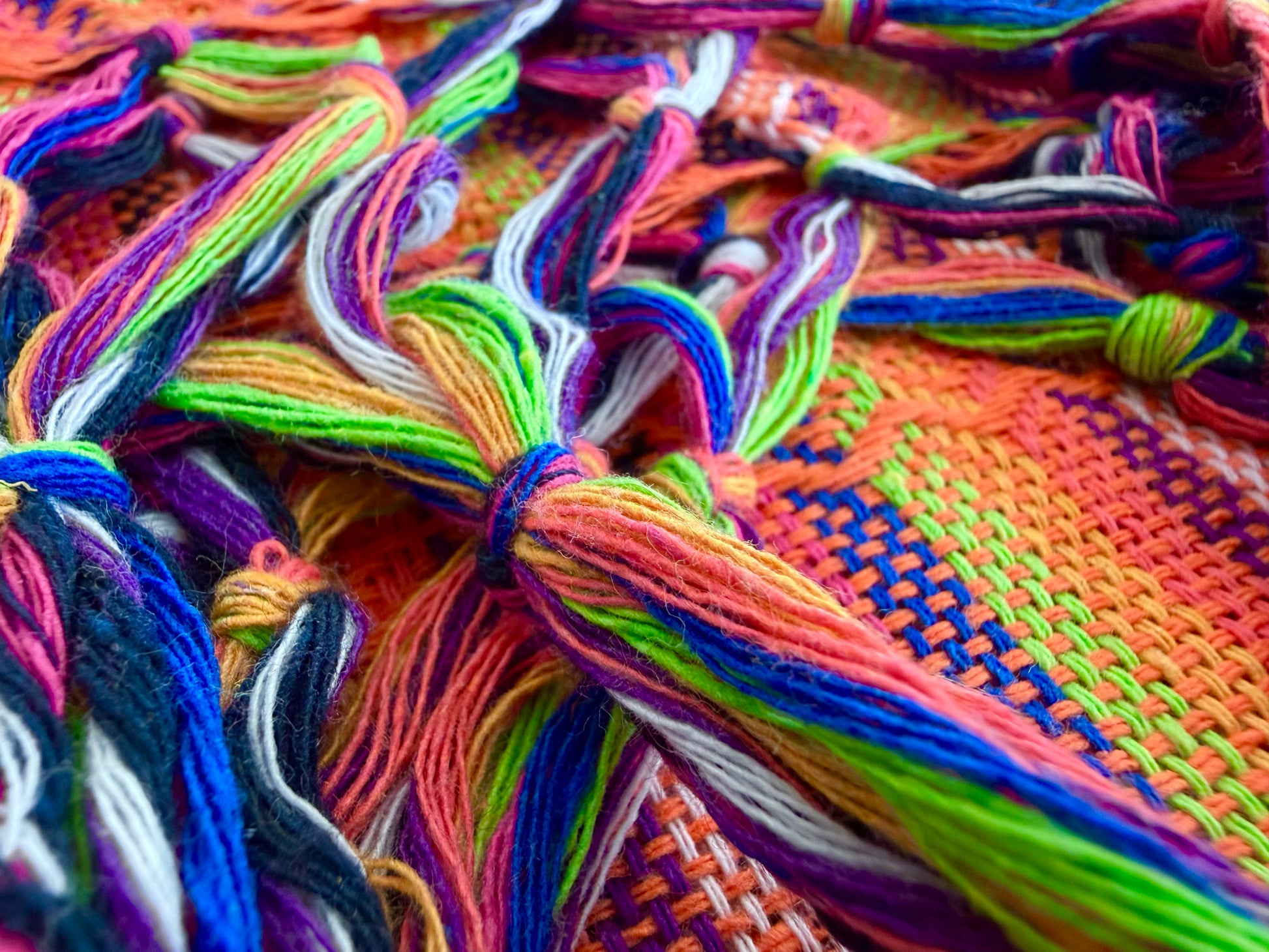 2.0m “Herencia” Striped Cotton Mexican Birth Rebozo (6ft 6in)