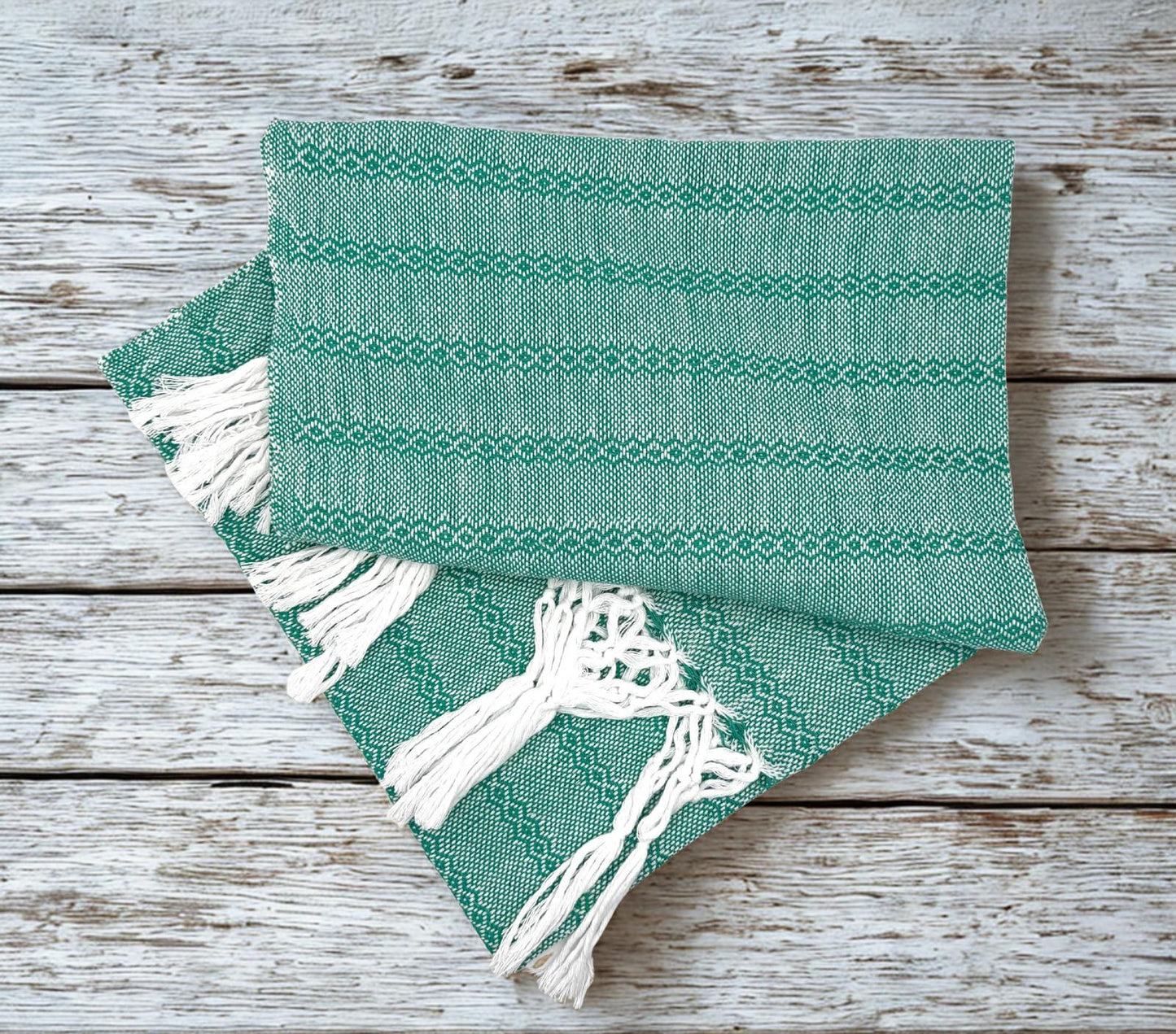 2.0m “Herencia” White Cotton Mexican Birth Rebozo (6ft 6in)