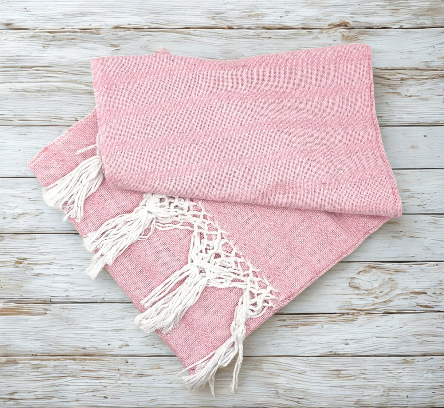 2.0m “Herencia” White Cotton Mexican Birth Rebozo (6ft 6in)