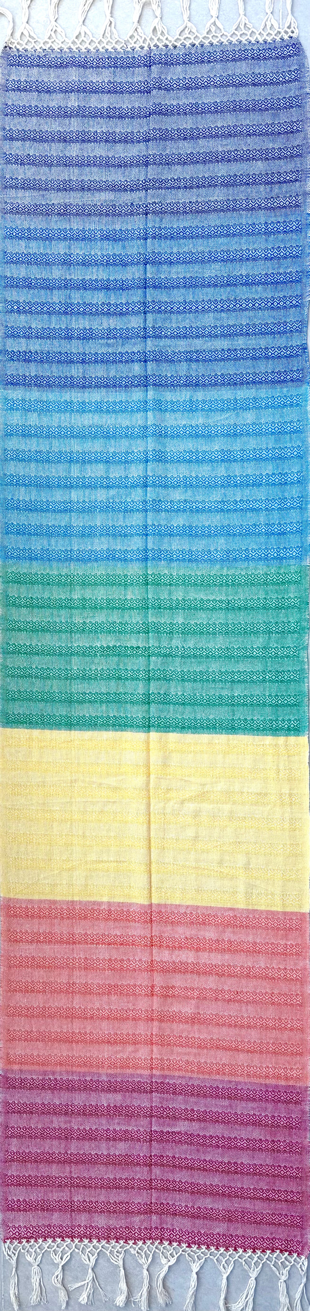 2.5m “Clasico” Chakra Premium Cotton Mexican Birth Rebozo (8ft 2in)