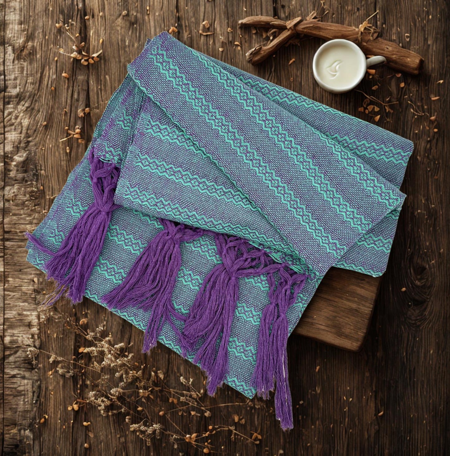 3.0m “Herencia” Cotton Mexican Birth Rebozo (9ft 10in)