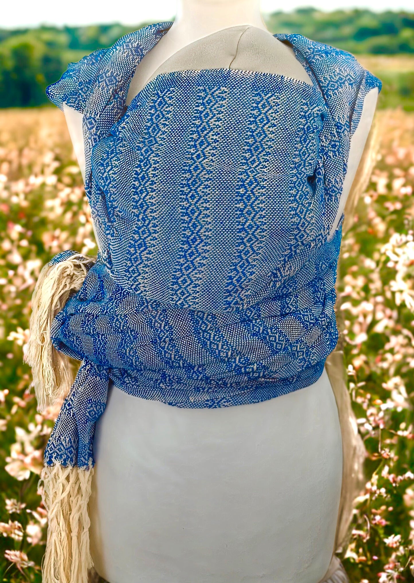 3.5m “Clasico” Premium Cotton Mexican Birth Rebozo (12ft)