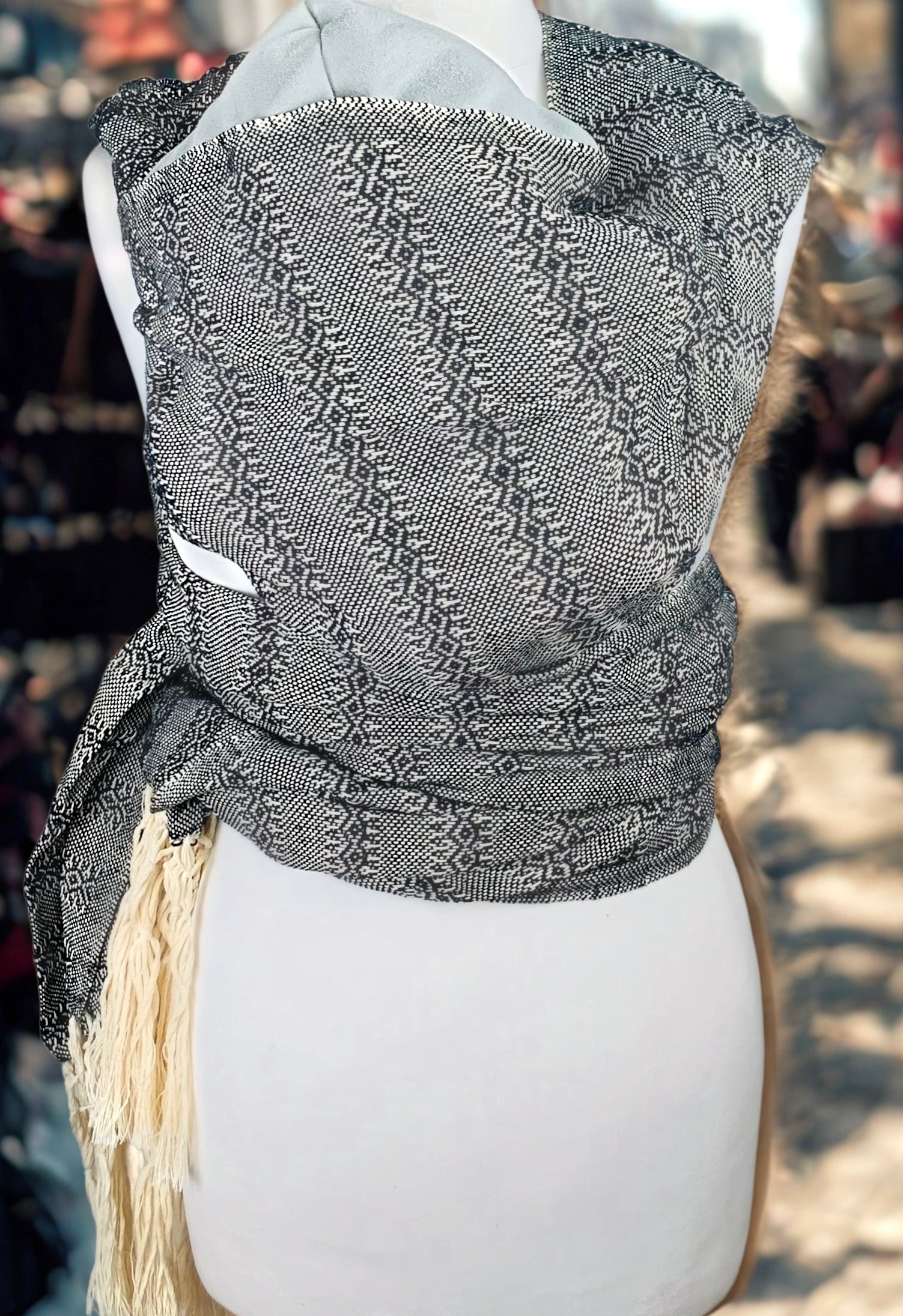 3.5m “Clasico” Premium Cotton Mexican Birth Rebozo (12ft)