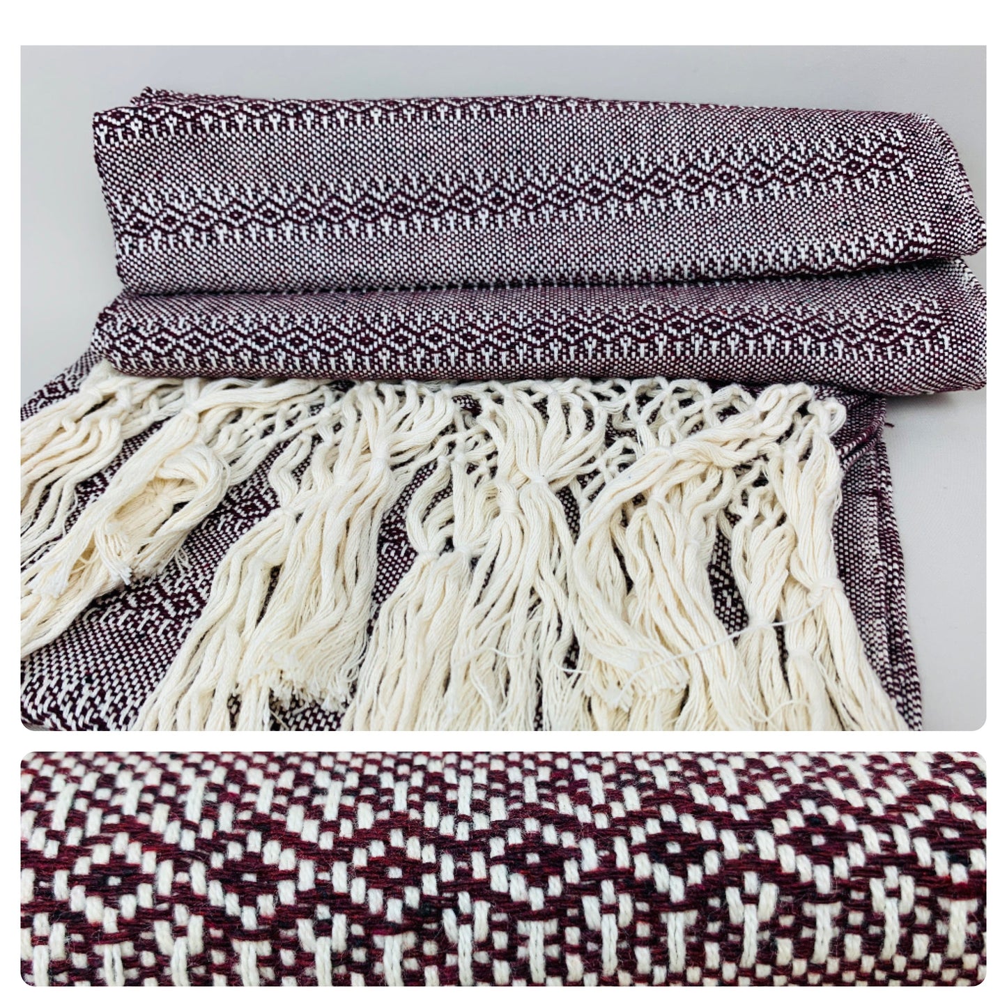 3.5m “Clasico” Premium Cotton Mexican Birth Rebozo (12ft)