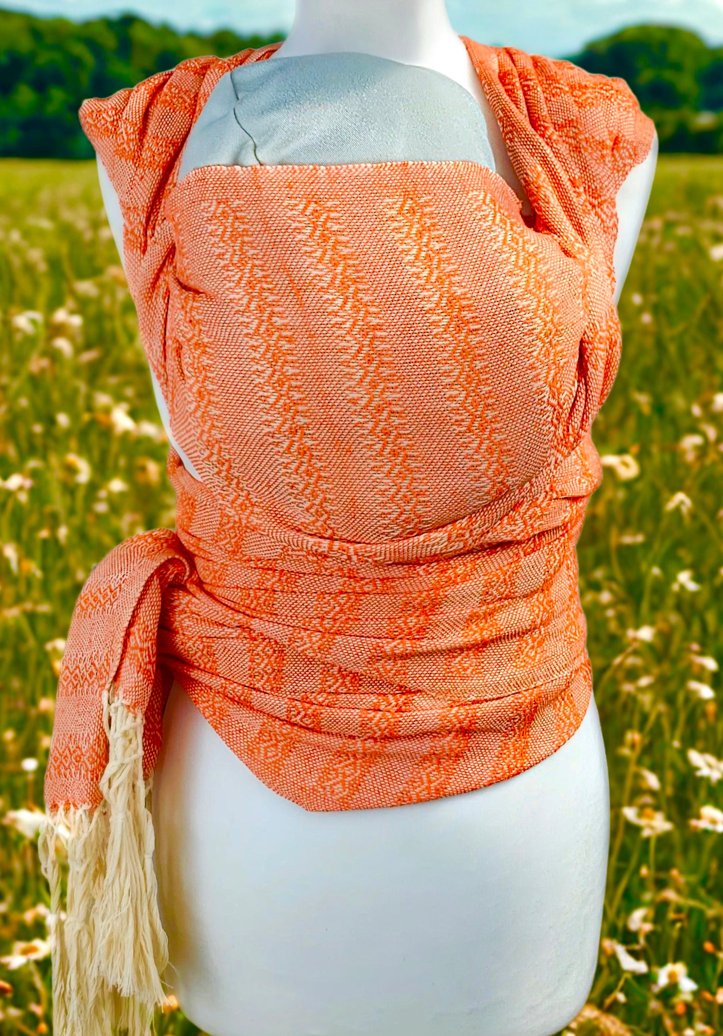 3.5m “Clasico” Premium Cotton Mexican Birth Rebozo (12ft)