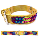 Collar Mexicano de Cuero Bordado a Mano S (40-44cm)
