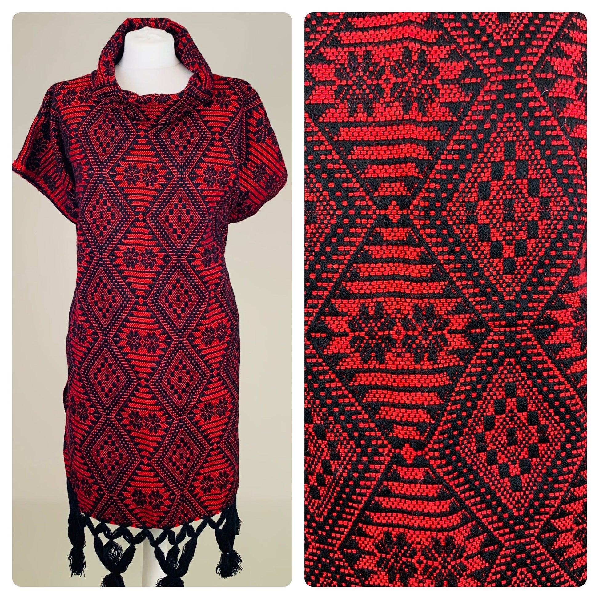 70% OFF - Aztec Design Mexican Poncho