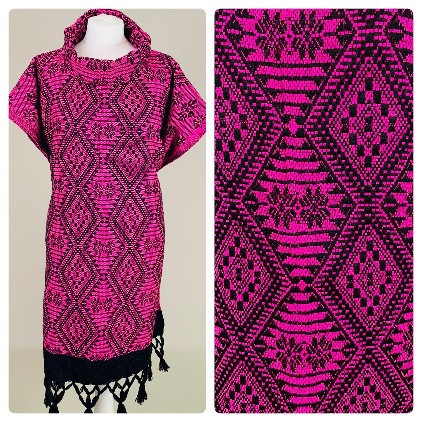 70% OFF - Aztec Design Mexican Poncho