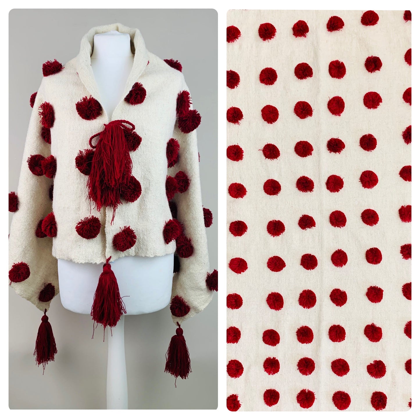 75% OFF - Vintage 100% Wool Mexican Poncho